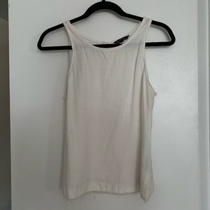 White Linen Tank Top
